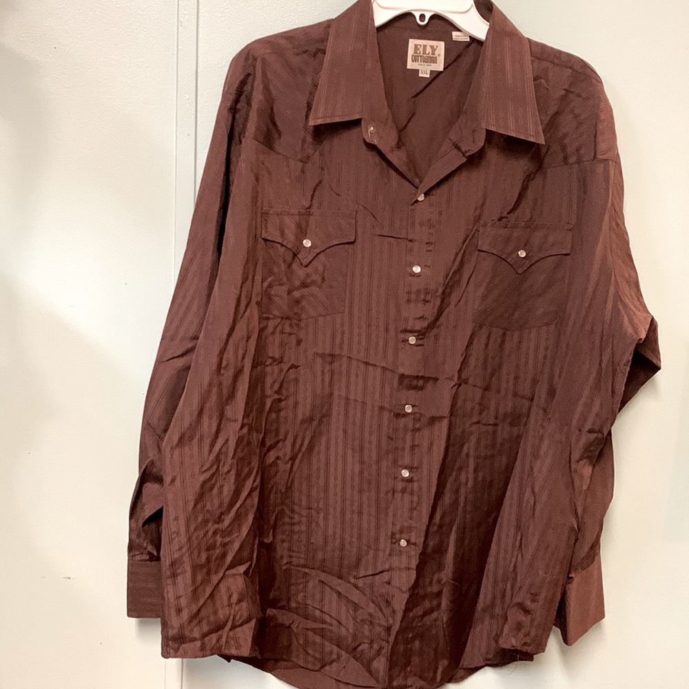 ELY Cattleman Western Shirt Pearl Snaps